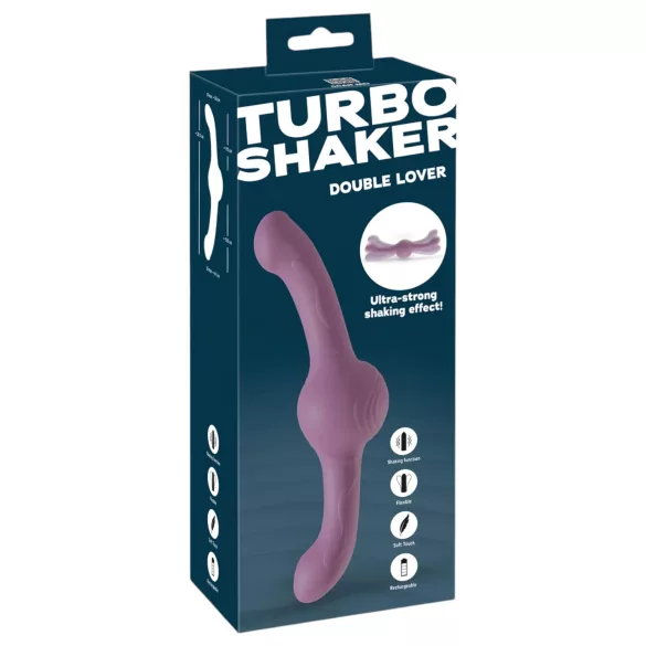 You2Toys - Vibrator dublu capăt - vibrații puternice - mov