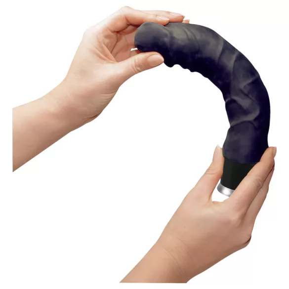 Nature Skin - vibratoare realist - negru - 22cm