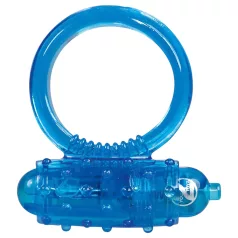   You2Toys - inel pentru penis cu vibrații - silicon - albastru