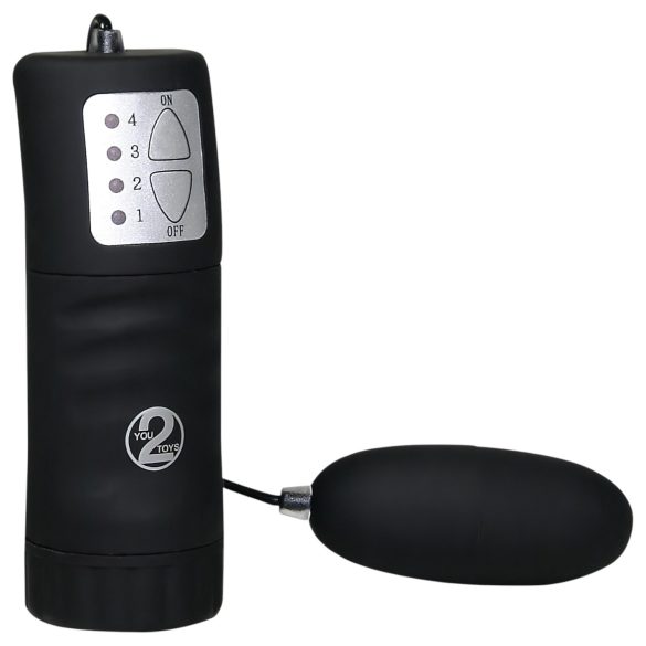 You2Toys - Ou vibrator negru catifelat