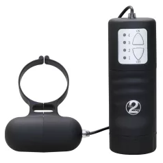 Inel vibratoare negru pentru penis