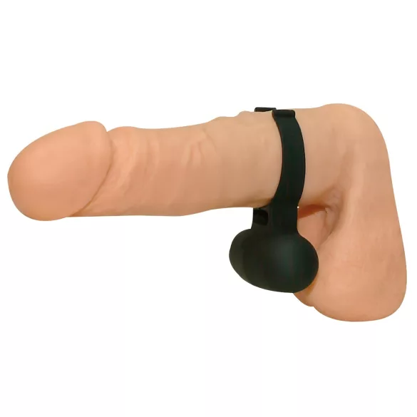 Inel vibratoare negru pentru penis