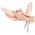 You2Toys - Vibrator dublu cu prindere - natur