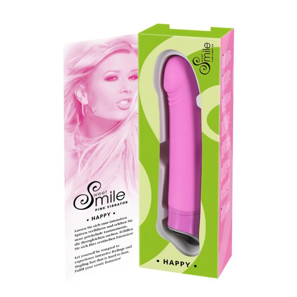 SMILE Happy - vibrator 7 viteze - silicon roz