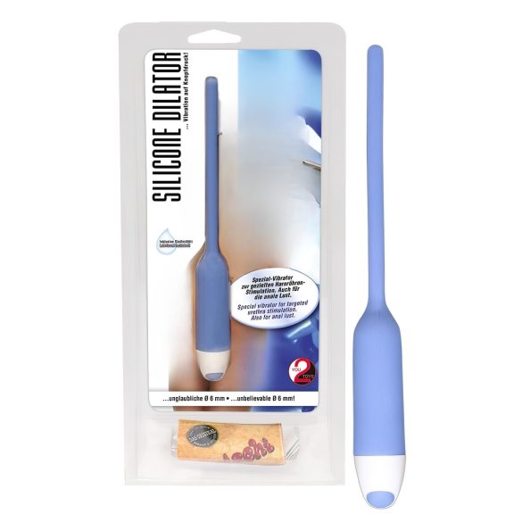 You2Toys - Dilatator mic din silicon, cu vibrații - albastru