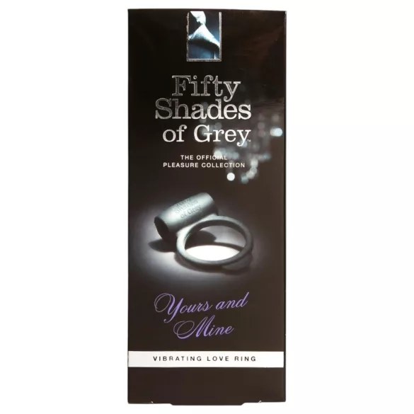 Fifty Shades of Grey - inel penian vibrator - silicon negru