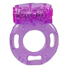   You2Toys - Inel pentru penis cu vibrații unică folosință - mov