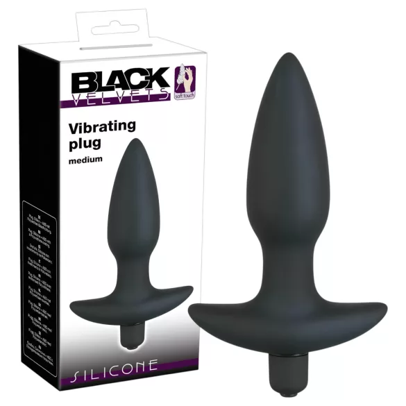 Black Velvets - plug anal vibrator - mărime medie