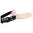 You2Toys - Strap-on vibrator cu vibrații - natur