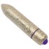 RO-80mm - mini vibrator de buze (7 ritmuri) - auriu