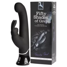  Fifty Shades of Grey - vibrator cu braț stimulator clitoris - reîncărcabil USB