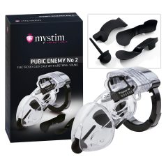 mystim Pubic Enemy No 2 - cușcă electrizantă pentru penis