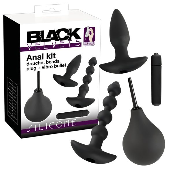 Black Velvets - set vibratoare anale - 4 piese