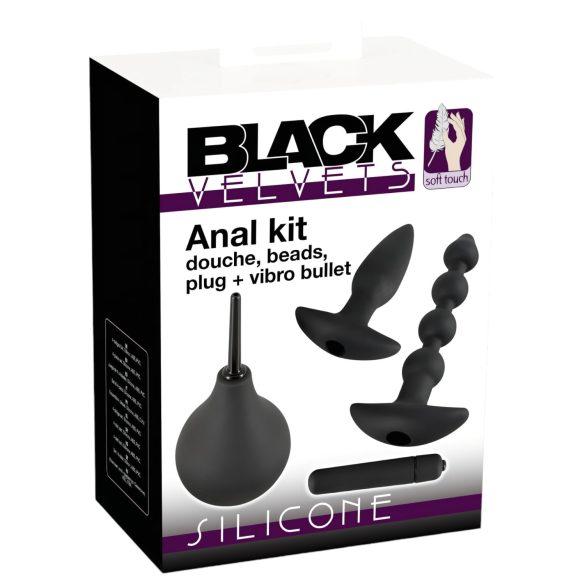 Black Velvets - set vibratoare anale - 4 piese