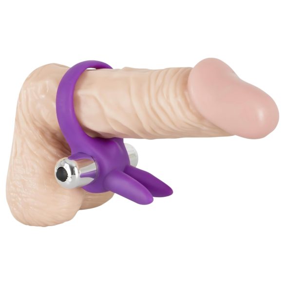 SMILE - inel pentru penis cu vibrații - lila