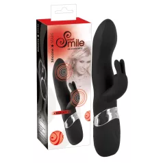 SMILE - Vibrator dublu cu 2 motoare USB - negru