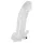 Crystal Skin - prelungitor penis cu vibrații - silicon transparent