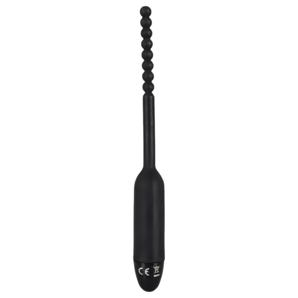 You2Toys Pearl Dilator - sondă uretrală cu bile - vibrator, 0,8 cm, negru