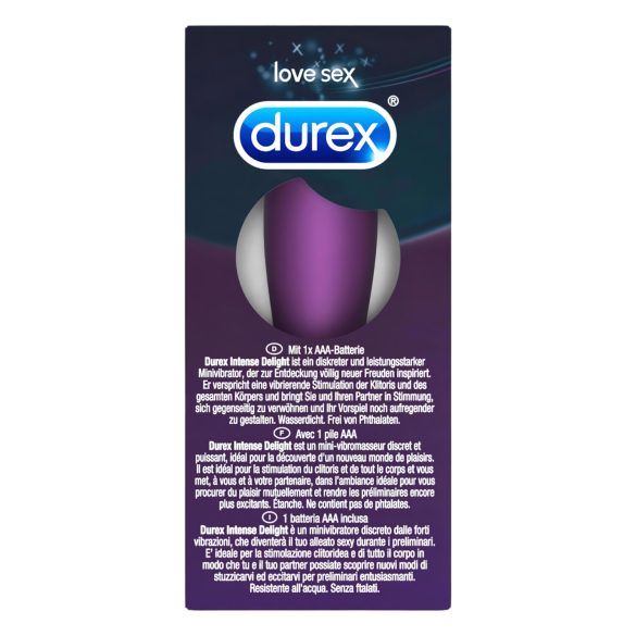 Durex Intense Delight Bullet - mini vibrator stick - lila