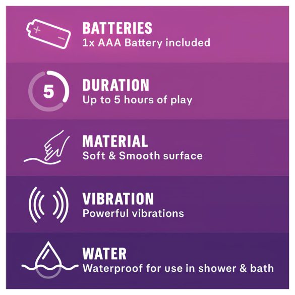 Durex Intense Delight Bullet - mini vibrator stick - lila