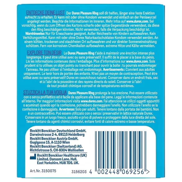 Durex - inel pentru penis - elastic transparent