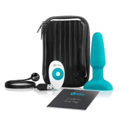   b-Vibe - vibrator anal rotativ cu bile - reîncărcabil - turcoaz