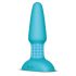 b-Vibe - vibrator anal rotativ cu bile - reîncărcabil - turcoaz