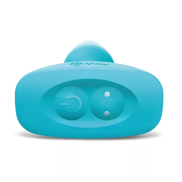b-Vibe - vibrator anal rotativ cu bile - reîncărcabil - turcoaz