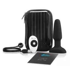 b-Vibe - Vibrator anal cu bile rotative, negru