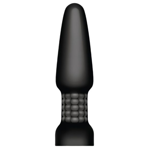 b-Vibe - Vibrator anal cu bile rotative, negru