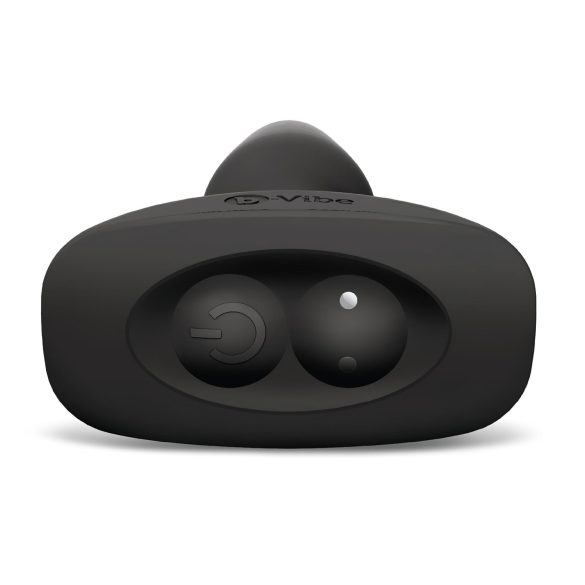 b-Vibe - Vibrator anal cu bile rotative, negru