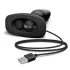 b-Vibe - Vibrator anal cu bile rotative, negru