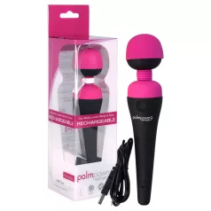   PalmPower Wand - vibrator de masaj reîncărcabil - roz-negru