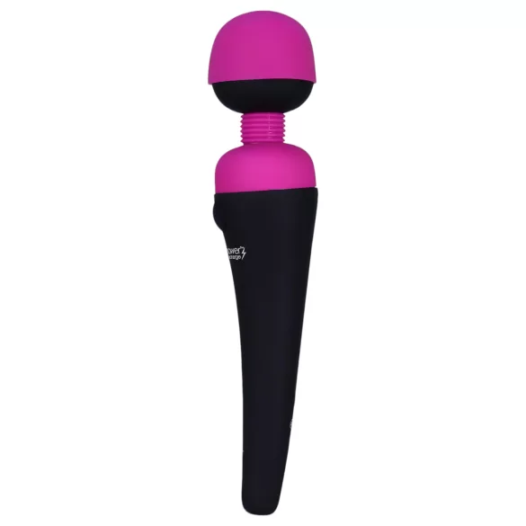 PalmPower Wand - vibrator de masaj reîncărcabil - roz-negru