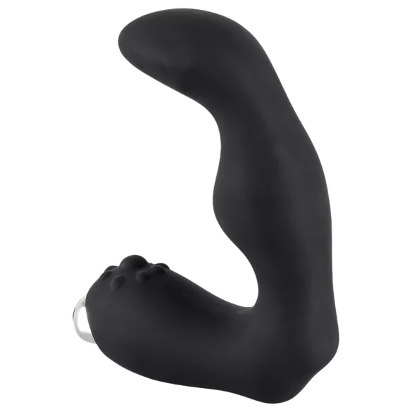 Rebel - vibrator pentru prostată curbat - silicon negru
