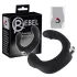 Rebel - vibrator pentru prostată curbat - silicon negru