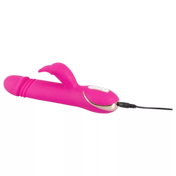 Vibe Couture - Vibrator rabbit cu funcție de mișcare - silicon roz