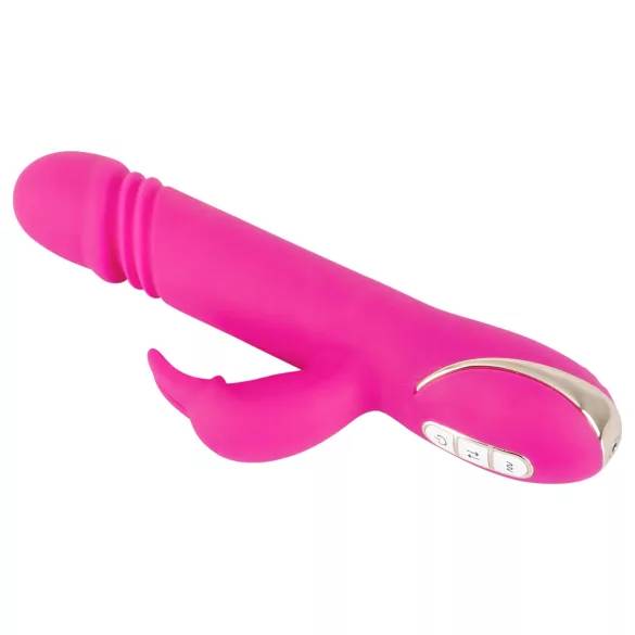 Vibe Couture - Vibrator rabbit cu funcție de mișcare - silicon roz