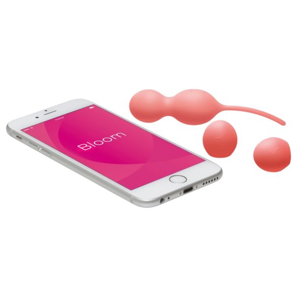 We-Vibe Bloom - bile vaginale cu greutăți interschimbabile - silicon portocaliu
