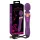 Javida Double - vibrator de masaj dublu - silicon - mov