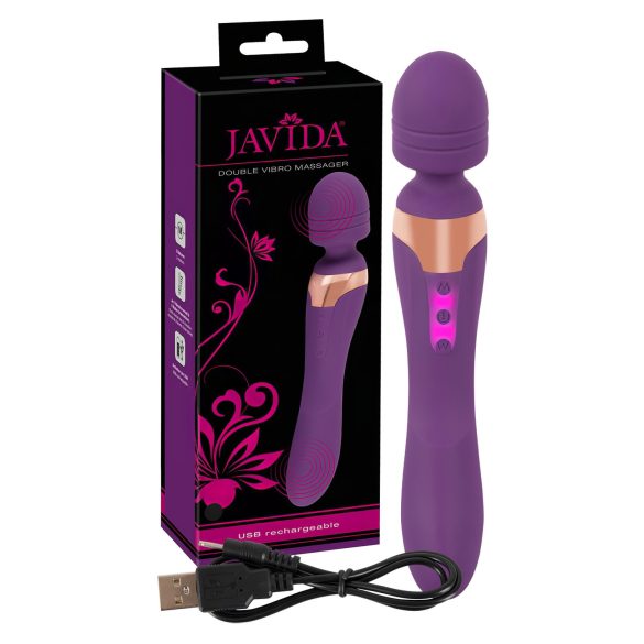 Javida Double - vibrator masaj (mov)