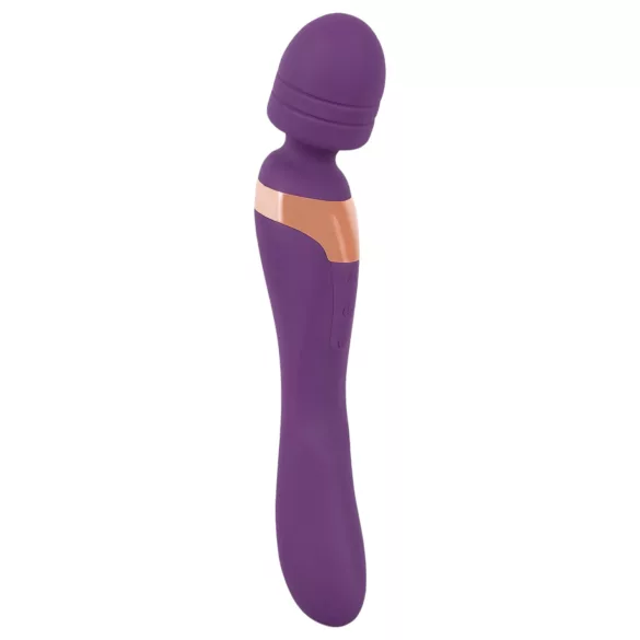 Javida Double - vibrator de masaj dublu - silicon - mov