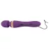 Javida Double - vibrator de masaj dublu - silicon - mov