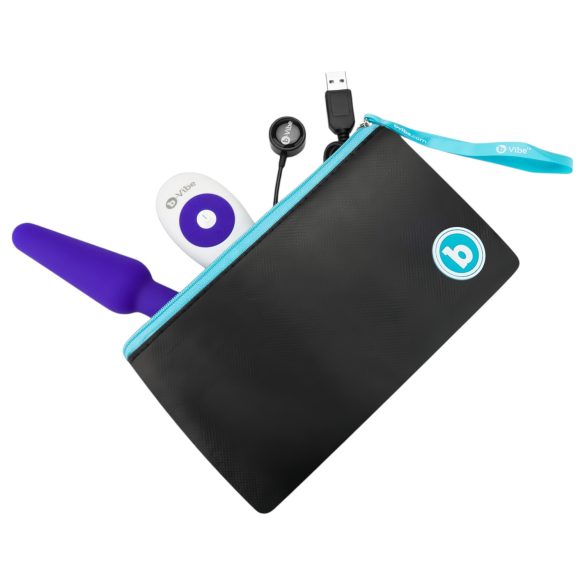 b-Vibe trio - Vibrator anal cu 3 motoare (mov)