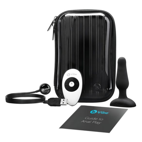 b-Vibe Novice - vibrator anal pentru începători - negru