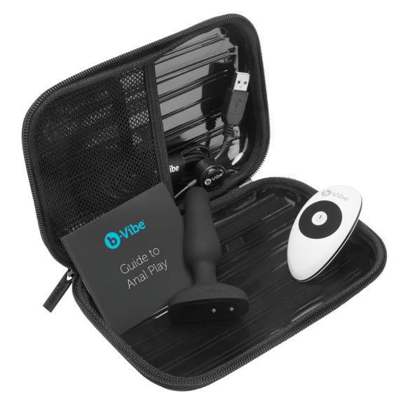 b-Vibe Novice - vibrator anal pentru începători - negru