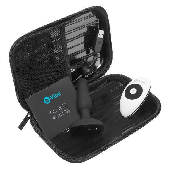 b-Vibe Novice - vibrator anal pentru începători - negru