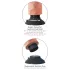 King Cock - vibrator realist cu ventuză 23 cm - culoare naturală