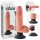 King Cock 7 vibrator cu ventuza (18 cm) - natural