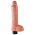 King Cock - Vibrator cu ventuză - 25 cm - culoare naturală